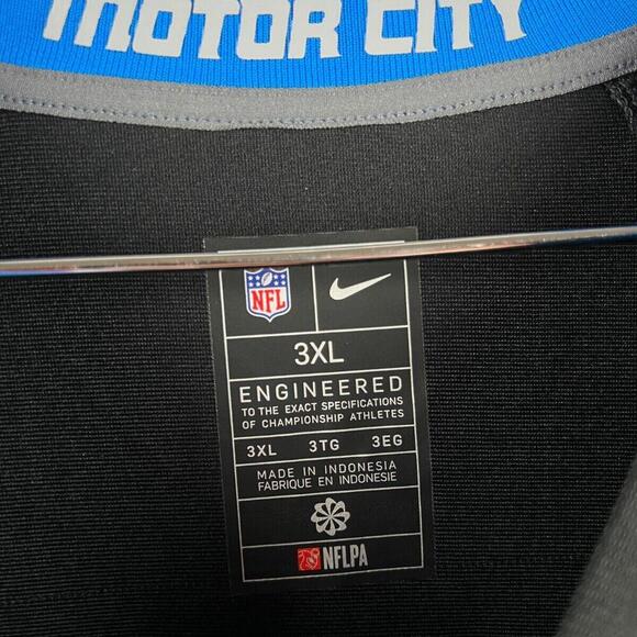 Nike Detroit Lions Penei Sewell #58 Black Alternate Jersey - 3XL 🏈 NFL Men's - Picture 7 of 9